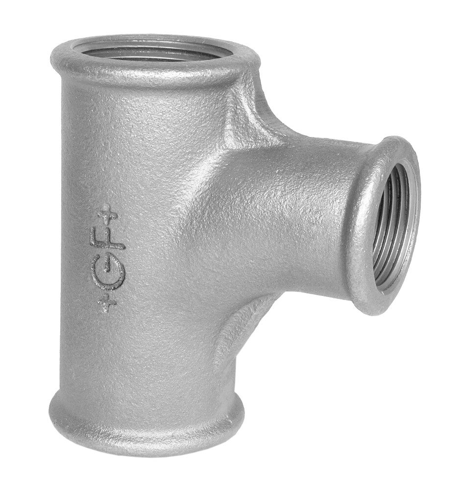 GF 131 Bogen-T 3/4 x 1/2 x 3/4" verzinkt